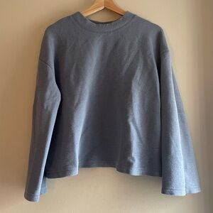 A New Day Blue Long Sleeve Crew Neck with Flare Sleeve